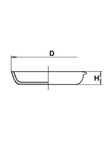 Zdjelica za isparavanje porculan 96x30 mm /110 mL