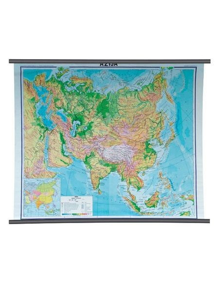 Azija, fizička, 1:10.000.000