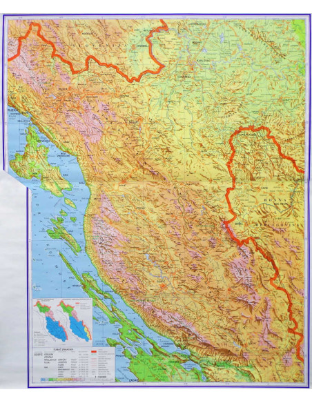 Gorska Hrvatska, fizička, 1:130.000