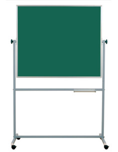 Školska ploča na stalku 120x120 cm, zeleno-bijela