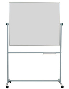 Školska ploča na stalku 120x120 cm, bijelo-bijela