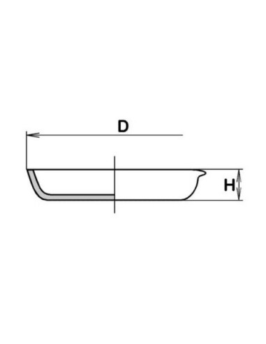 Zdjelica za isparavanje porculan 130x30 mm /250 mL
