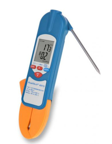 3-u-1 IR-termometar s temperaturnom stezaljkom i probojnom sondom 4970