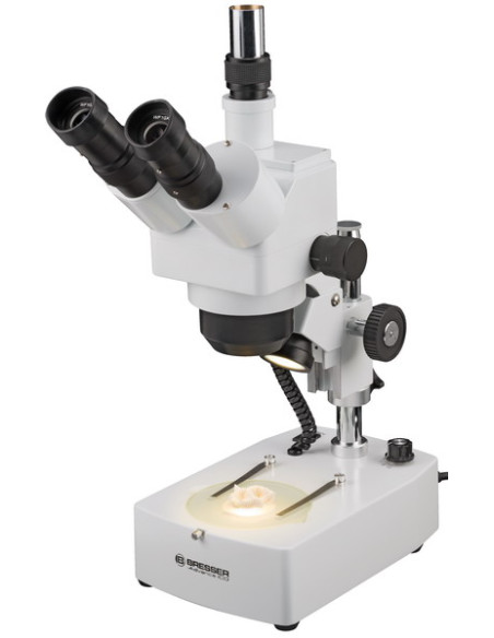 Lupa trinokularna Zoom 10x-160x