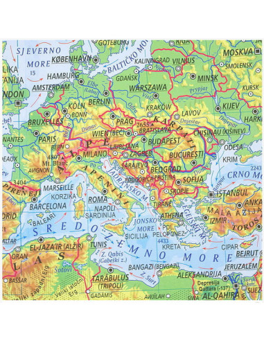 Svijet, fizička, 1:20.000.000