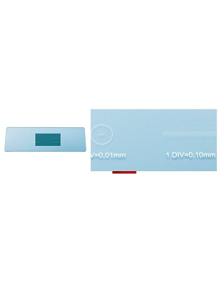 Mikrometarsko staklo sa duplom skalom (1/100mm i 1/10 mm)