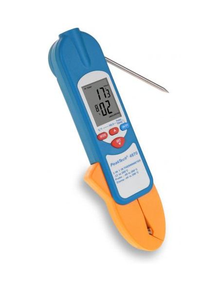 3-u-1 IR-termometar s temperaturnom stezaljkom i probojnom sondom 4970